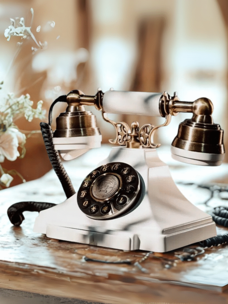 Retro telefon życzeń na poprawiny